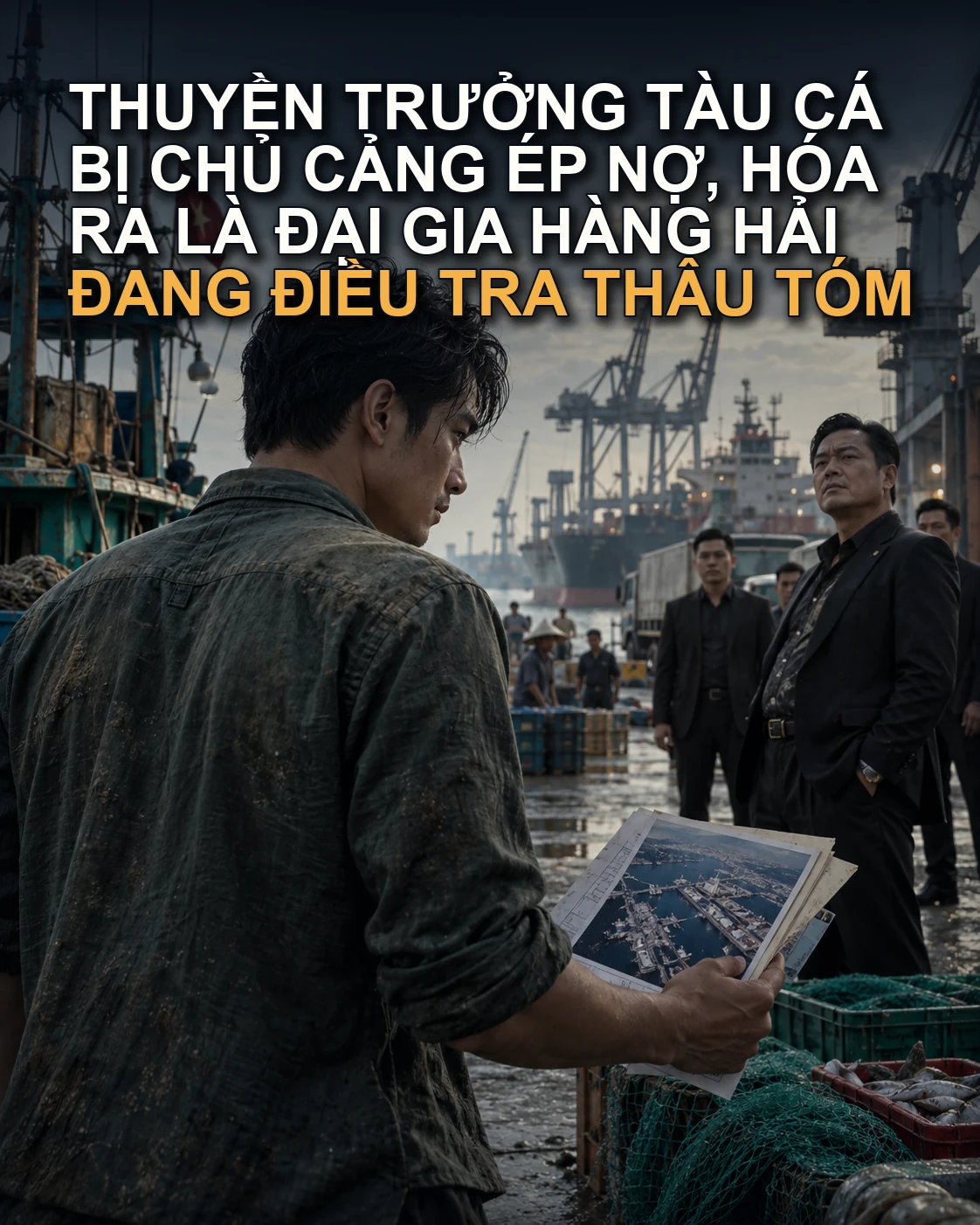 Bìa Thuyền Trưởng Tàu Cá Bị Chủ Cảng Ép Nợ, Hóa Ra Là Đại Gia Hàng Hải Đang Điều Tra Thâu Tóm