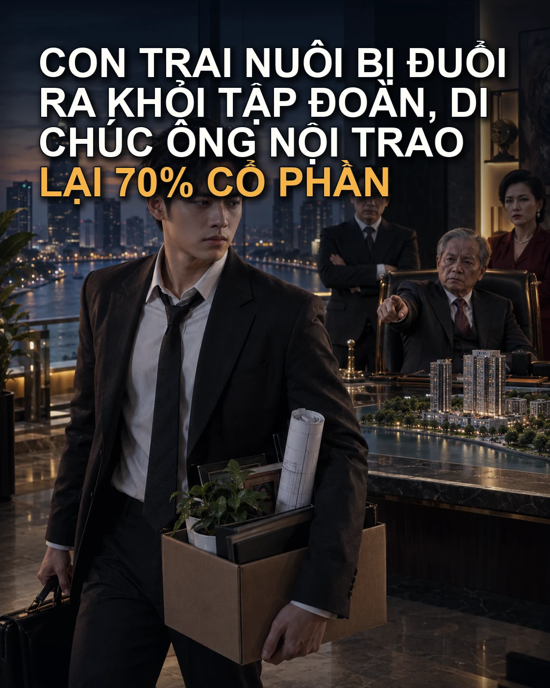 Con Trai Nuôi Bị Đuổi Ra Khỏi Tập Đoàn, Di Chúc Ông Nội Trao Lại 70% Cổ Phần