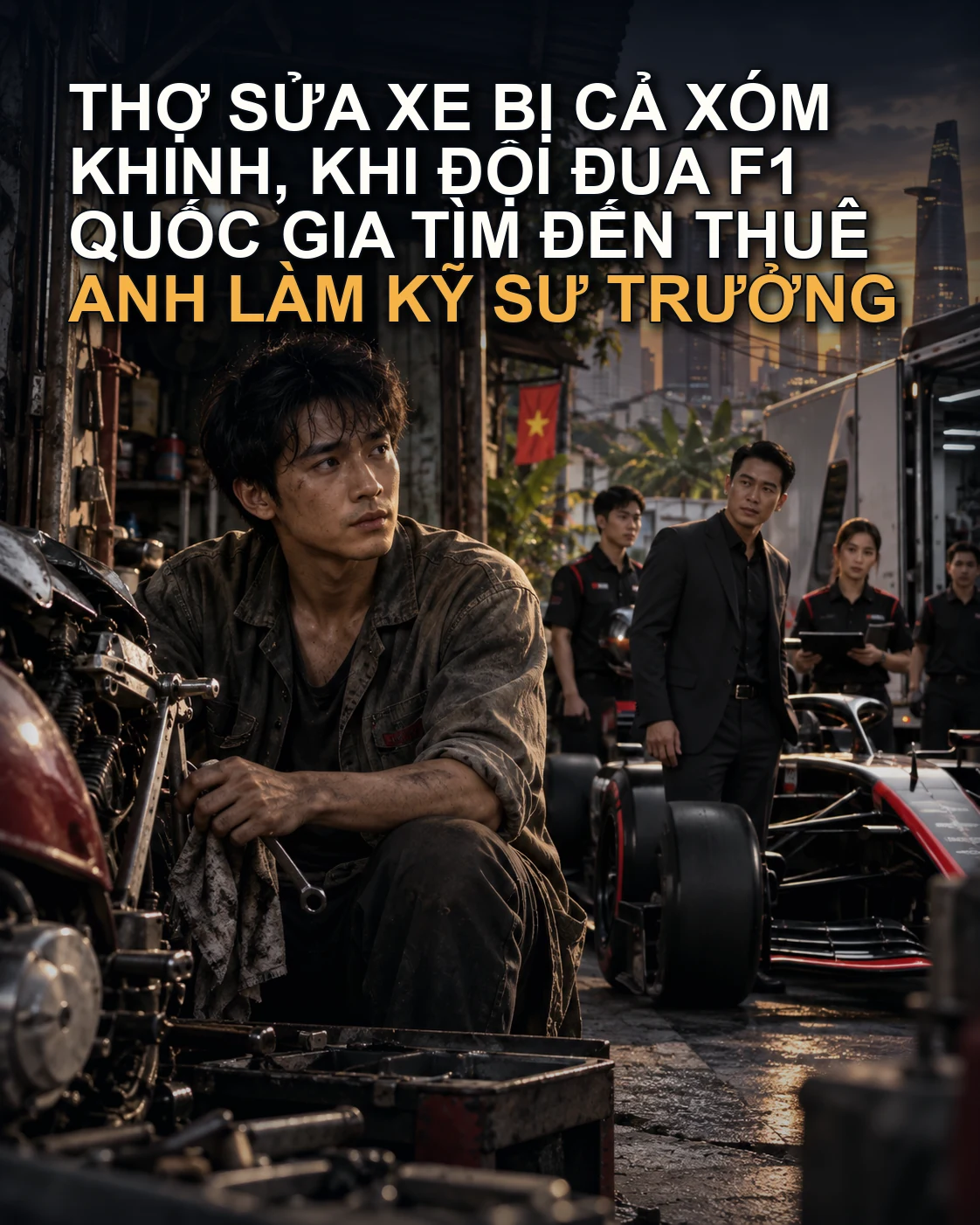 Thợ Sửa Xe Bị Cả Xóm Khinh, Khi Đội Đua F1 Quốc Gia Tìm Đến Thuê Anh Làm Kỹ Sư Trưởng