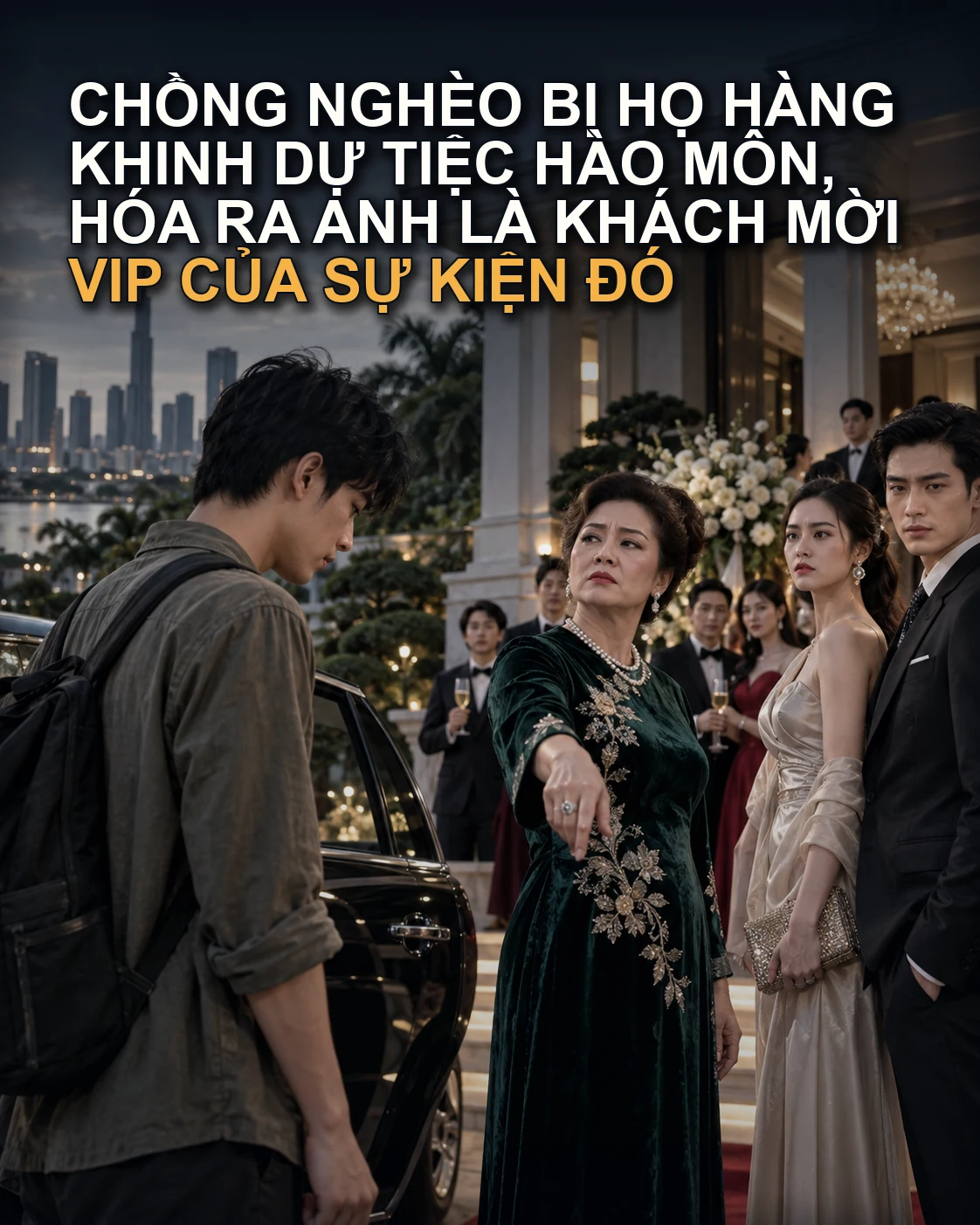 Chồng Nghèo Bị Họ Hàng Khinh Dự Tiệc Hào Môn, Hóa Ra Anh Là Khách Mời VIP Của Sự Kiện Đó