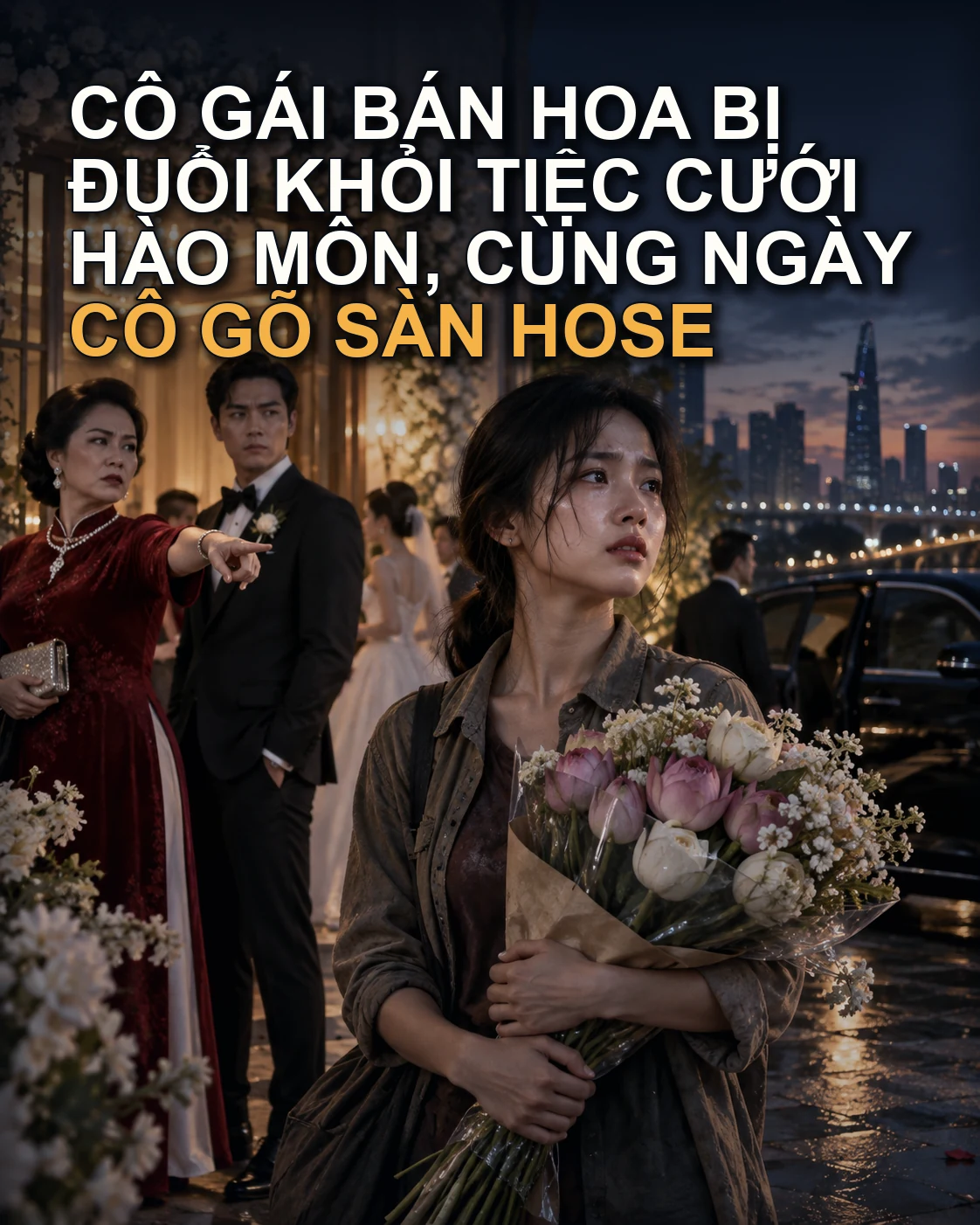 Cô Gái Bán Hoa Bị Đuổi Khỏi Tiệc Cưới Hào Môn, Cùng Ngày Cô Gõ Sàn HOSE