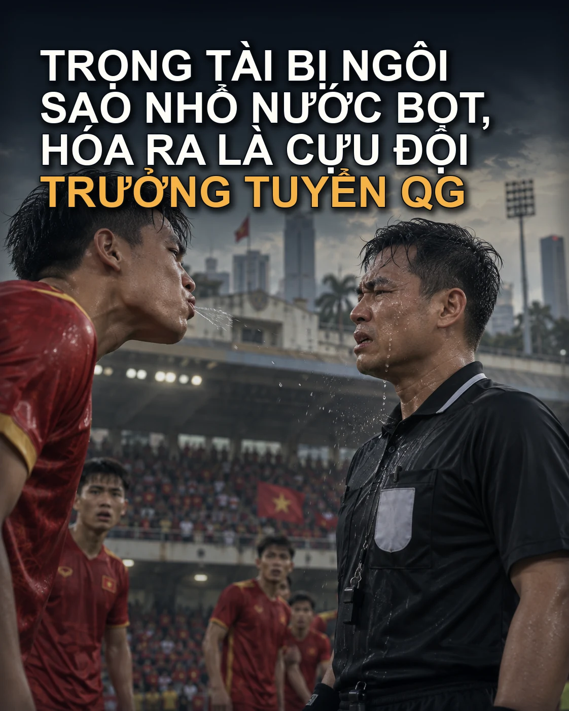 Trọng Tài Bị Ngôi Sao Nhổ Nước Bọt, Hóa Ra Là Cựu Đội Trưởng Tuyển QG