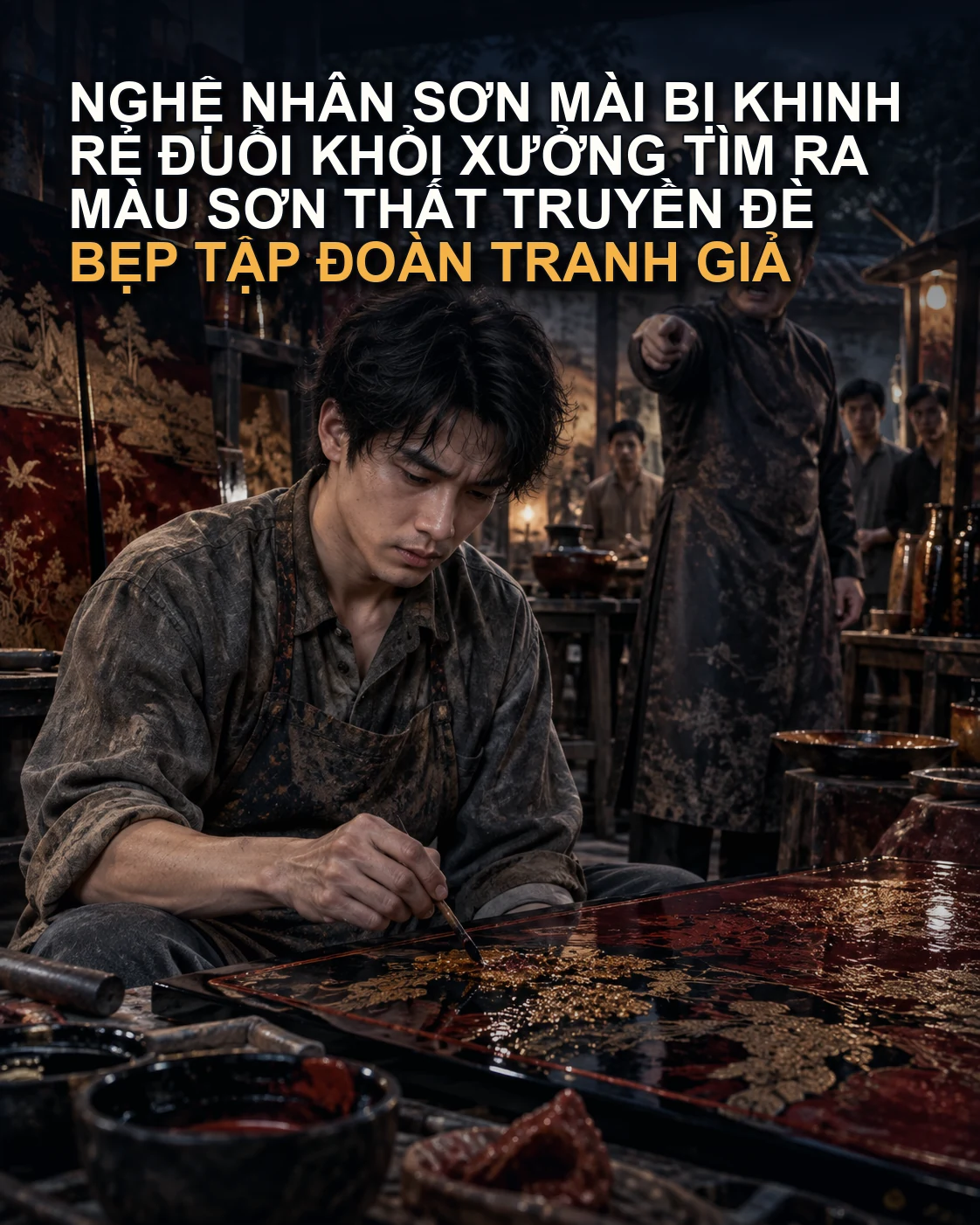 Nghệ Nhân Sơn Mài Bị Khinh Rẻ Đuổi Khỏi Xưởng Tìm Ra Màu Sơn Thất Truyền Đè Bẹp Tập Đoàn Tranh Giả