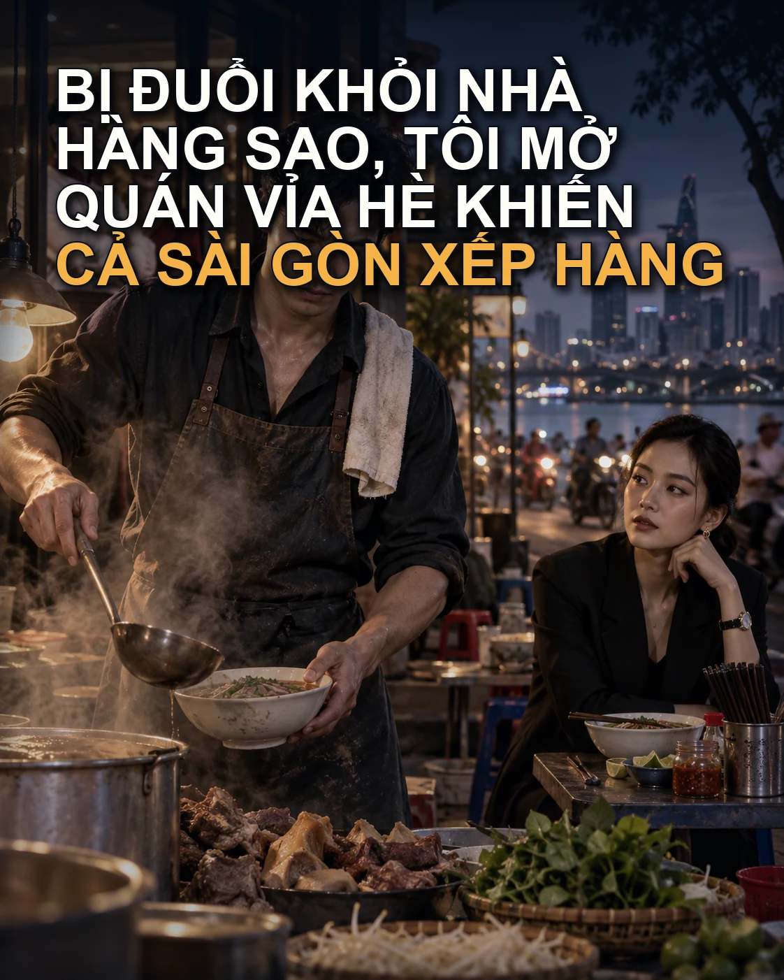BỊ ĐUỔI KHỎI NHÀ HÀNG SAO, TÔI MỞ QUÁN VỈA HÈ KHIẾN CẢ SÀI GÒN XẾP HÀNG