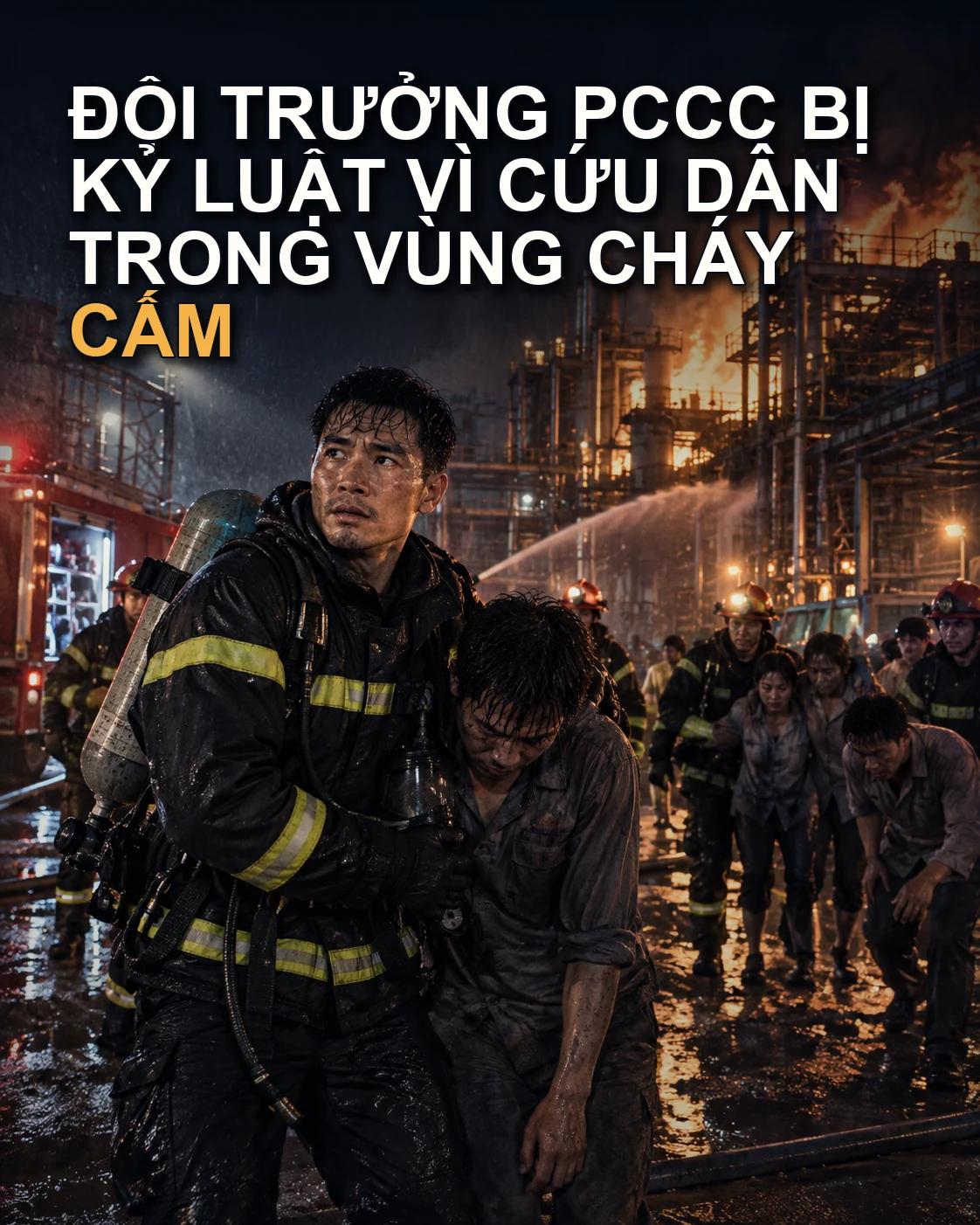 Đội Trưởng PCCC Bị Kỷ Luật Vì Cứu Dân Trong Vùng Cháy Cấm