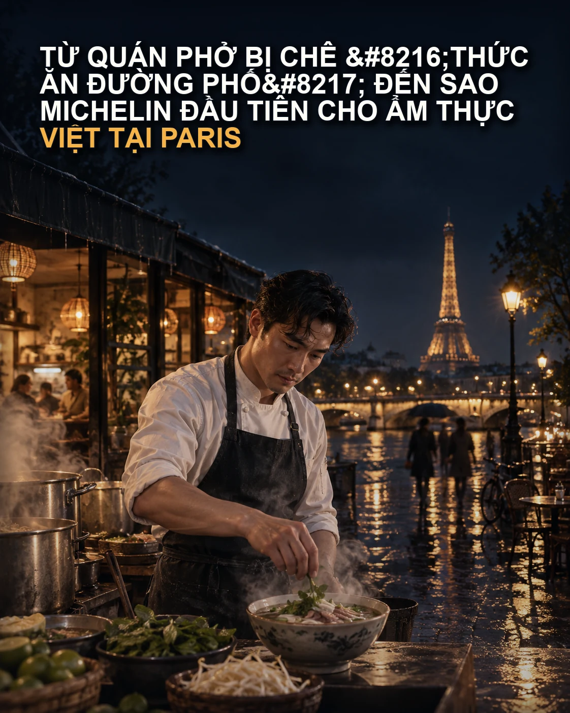 Từ Quán Phở Bị Chê ‘Thức Ăn Đường Phố’ Đến Sao Michelin Đầu Tiên Cho Ẩm Thực Việt Tại Paris