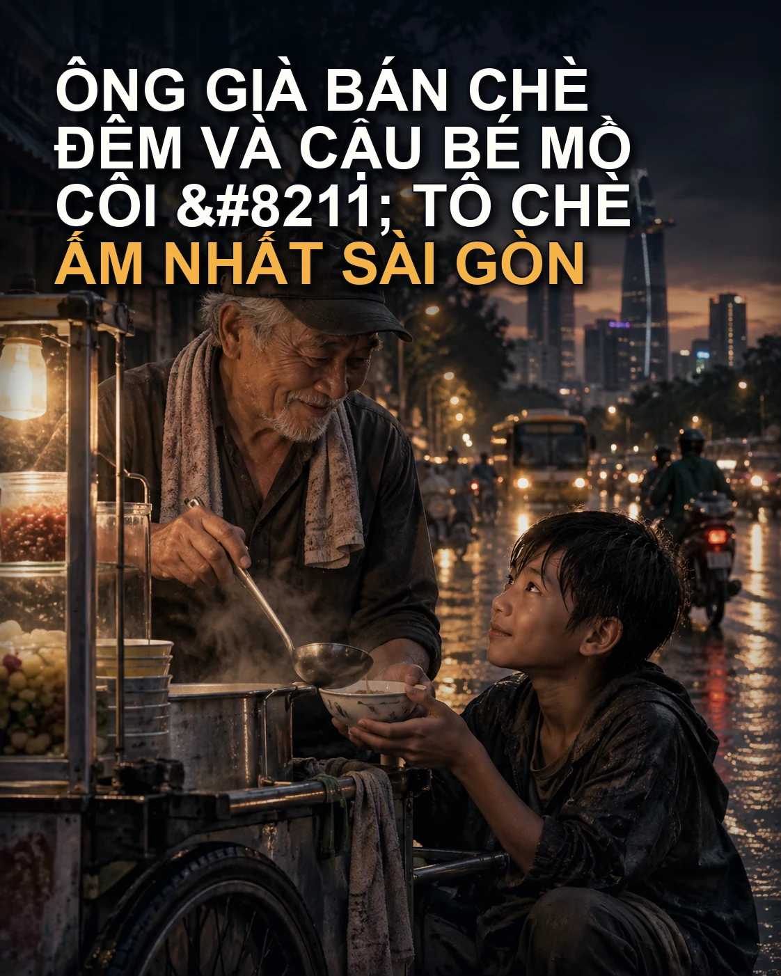 Ông Già Bán Chè Đêm Và Cậu Bé Mồ Côi – Tô Chè Ấm Nhất Sài Gòn