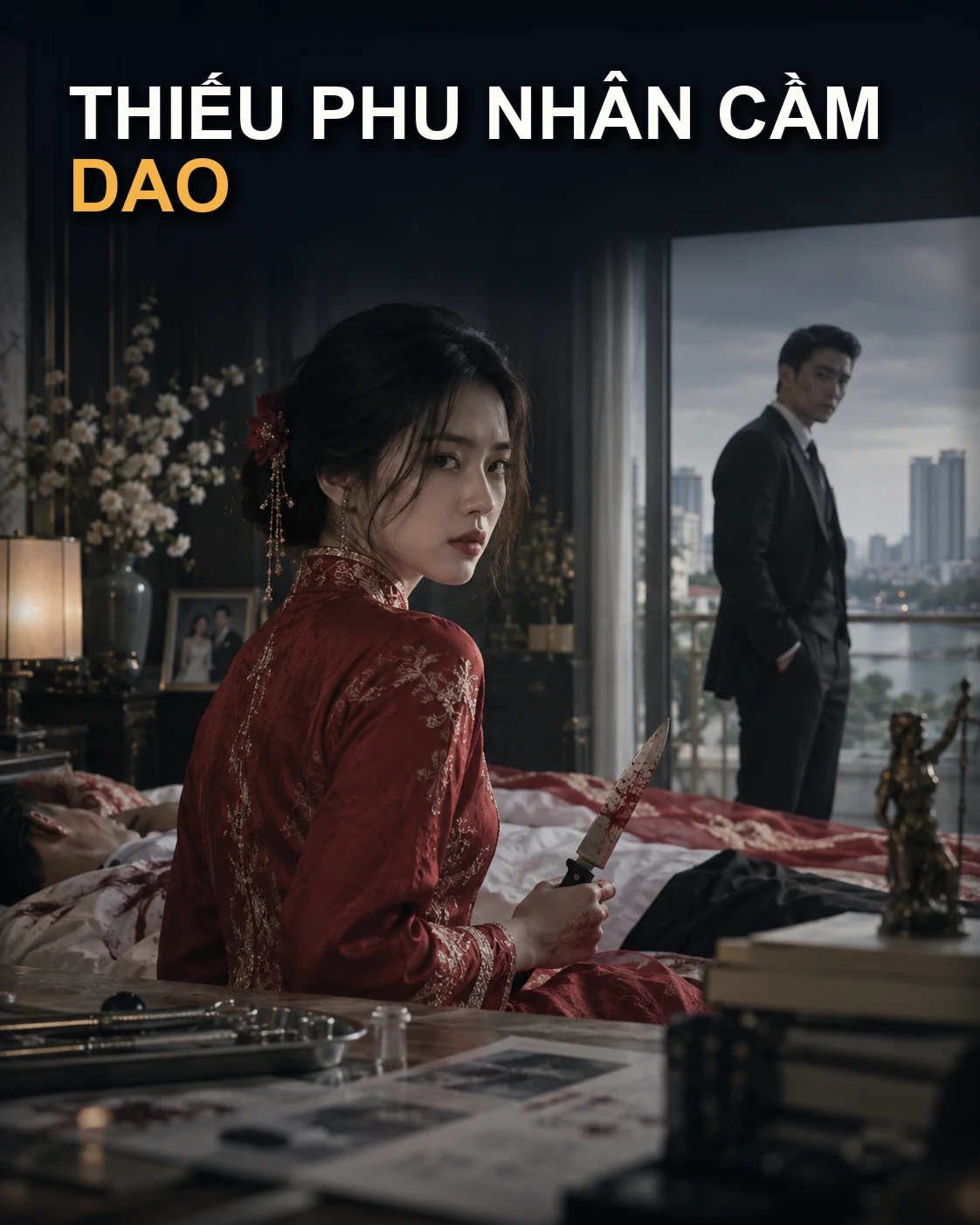 Bìa truyện THIẾU PHU NHÂN CẦM DAO