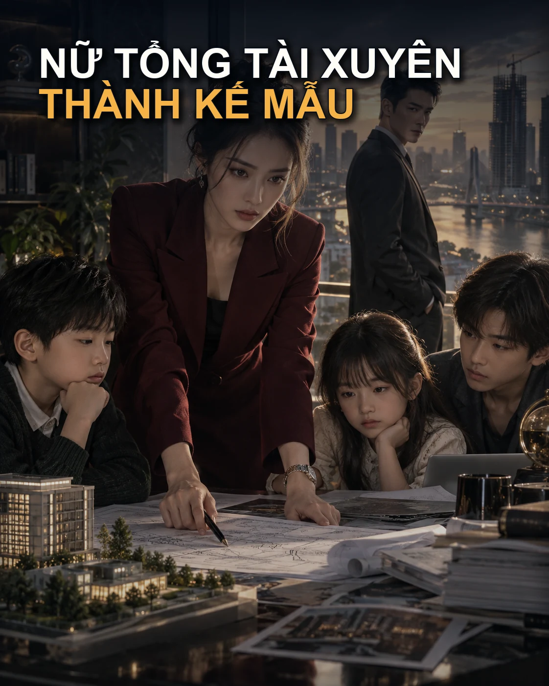 NỮ TỔNG TÀI XUYÊN THÀNH KẾ MẪU