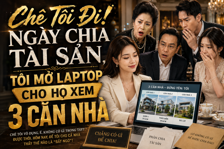 Chê Tôi Đi, Ngày Chia Tài Sản Tôi Mở Laptop Cho Họ Xem 3 Căn Nhà