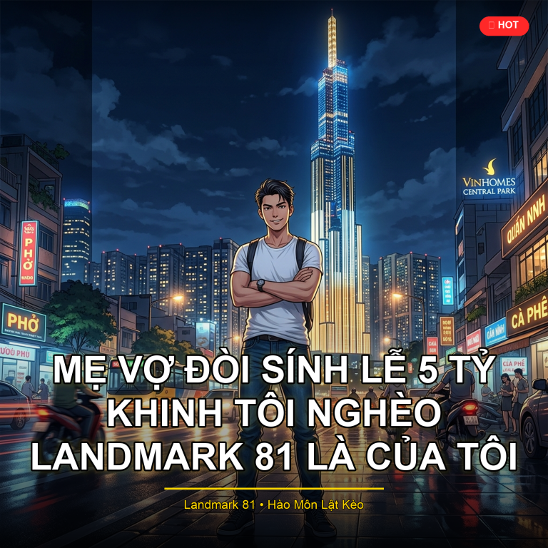 Mẹ Vợ Đòi Sính Lễ 5 Tỷ Khinh Tôi Nghèo, Landmark 81 Là Của Tôi