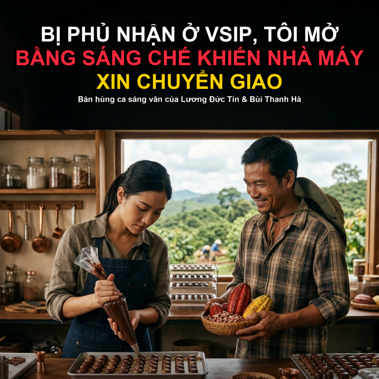Bị Phủ Nhận Ở VSIP, Tôi Mở Bằng Sáng Chế Khiến Nhà Máy Xin Chuyển Giao