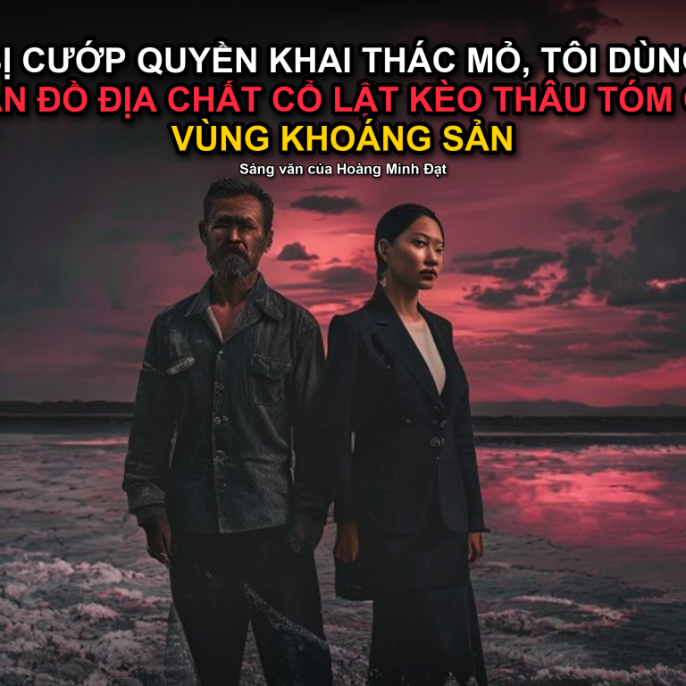 BỊ CƯỚP QUYỀN KHAI THÁC MỎ, TÔI DÙNG BẢN ĐỒ ĐỊA CHẤT CỔ LẬT KÈO THÂU TÓM CẢ VÙNG KHOÁNG SẢN