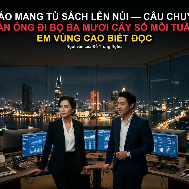 Thầy Giáo Mang Tủ Sách Lên Núi