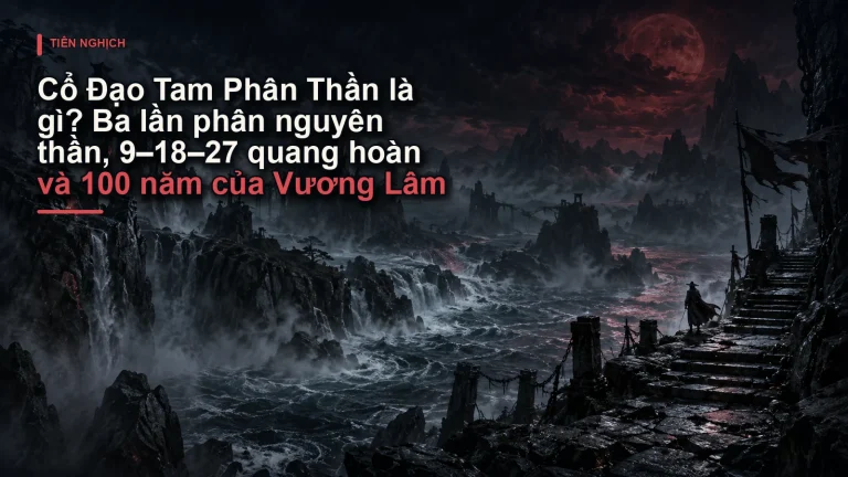 Cổ Đạo Tam Phân Thần là gì? Ba lần phân nguyên thần, 9–18–27 quang hoàn và 100 năm của Vương Lâm