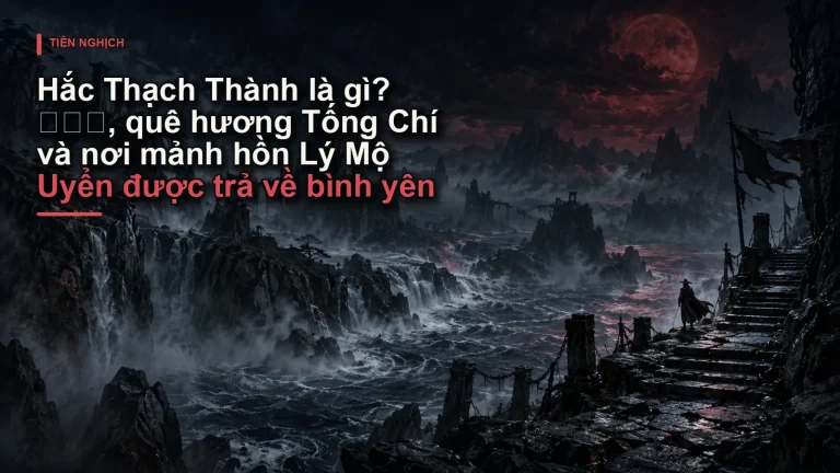 Hắc Thạch Thành là gì? 黑石城, quê hương Tống Chí và nơi mảnh hồn Lý Mộ Uyển được trả về bình yên