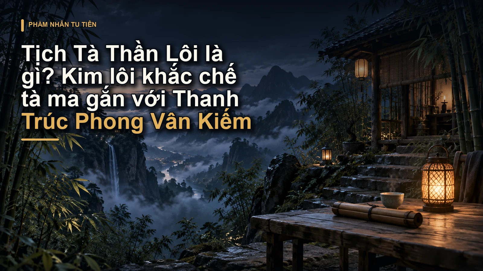 Tịch Tà Thần Lôi là gì? Kim lôi khắc chế tà ma gắn với Thanh Trúc Phong Vân Kiếm