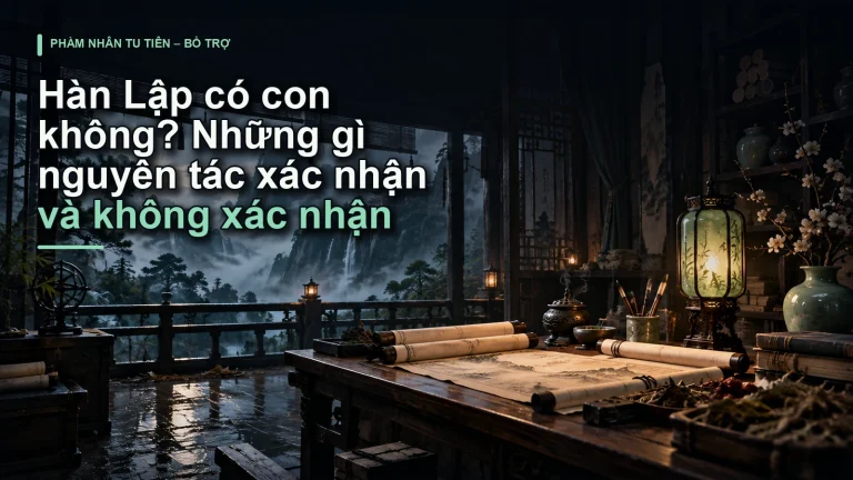 Hàn Lập có con không? Những gì nguyên tác xác nhận và không xác nhận