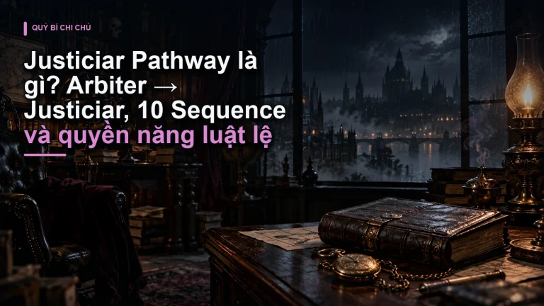 Justiciar Pathway là gì? Arbiter → Justiciar, 10 Sequence và quyền năng luật lệ