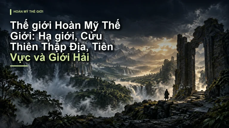 Thế giới Hoàn Mỹ Thế Giới: Hạ giới, Cửu Thiên Thập Địa, Tiên Vực và Giới Hải