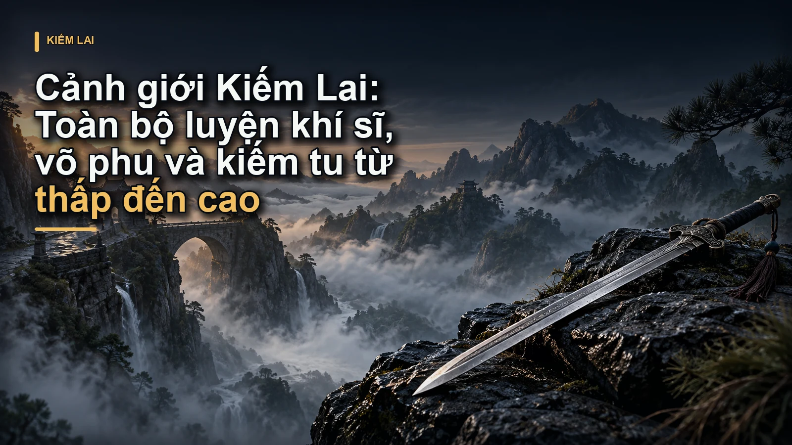 Cảnh giới Kiếm Lai: Toàn bộ luyện khí sĩ, võ phu và kiếm tu từ thấp đến cao