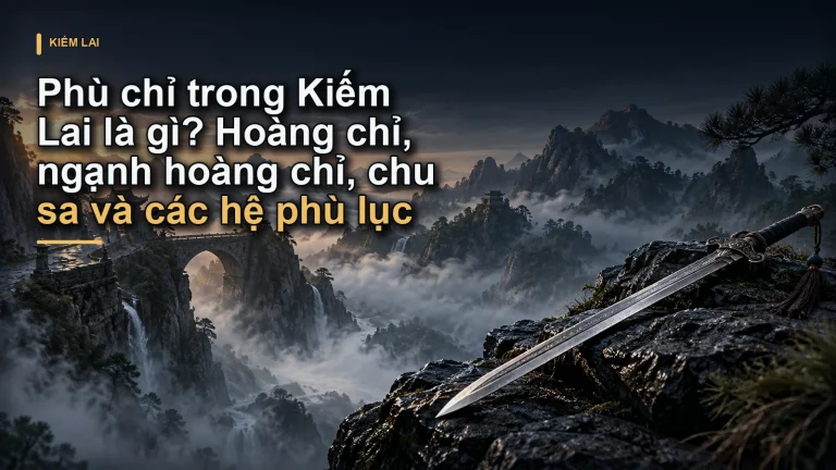 Phù chỉ trong Kiếm Lai là gì? Hoàng chỉ, ngạnh hoàng chỉ, chu sa và các hệ phù lục