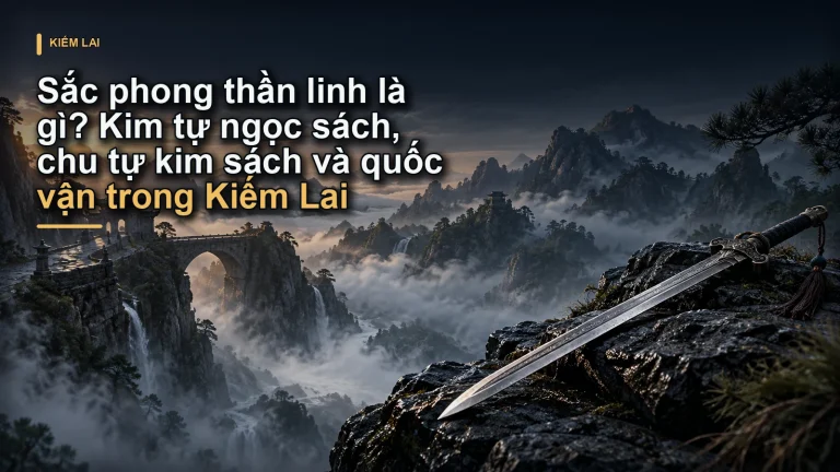 Sắc phong thần linh là gì? Kim tự ngọc sách, chu tự kim sách và quốc vận trong Kiếm Lai