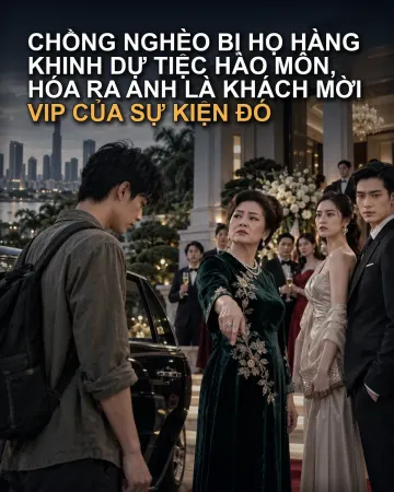 Chồng Nghèo Bị Họ Hàng Khinh Dự Tiệc Hào Môn, Hóa Ra Anh Là Khách Mời VIP Của Sự Kiện Đó
