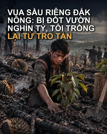 Vua Sầu Riêng Đắk Nông: Bị Đốt Vườn Nghìn Tỷ, Tôi Trồng Lại Từ Tro Tàn