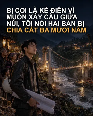 Bị Coi Là Kẻ Điên Vì Muốn Xây Cầu Giữa Núi, Tôi Nối Hai Bản Bị Chia Cắt Ba Mươi Năm
