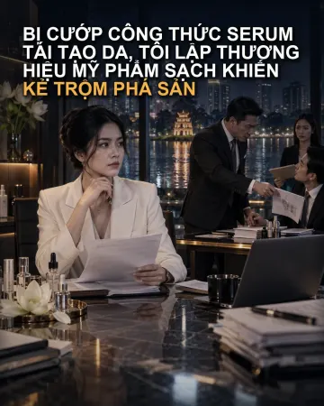 Bị Cướp Công Thức Serum Tái Tạo Da, Tôi Lập Thương Hiệu Mỹ Phẩm Sạch Khiến Kẻ Trộm Phá Sản