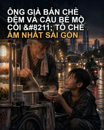 Ông Già Bán Chè Đêm Và Cậu Bé Mồ Côi – Tô Chè Ấm Nhất Sài Gòn