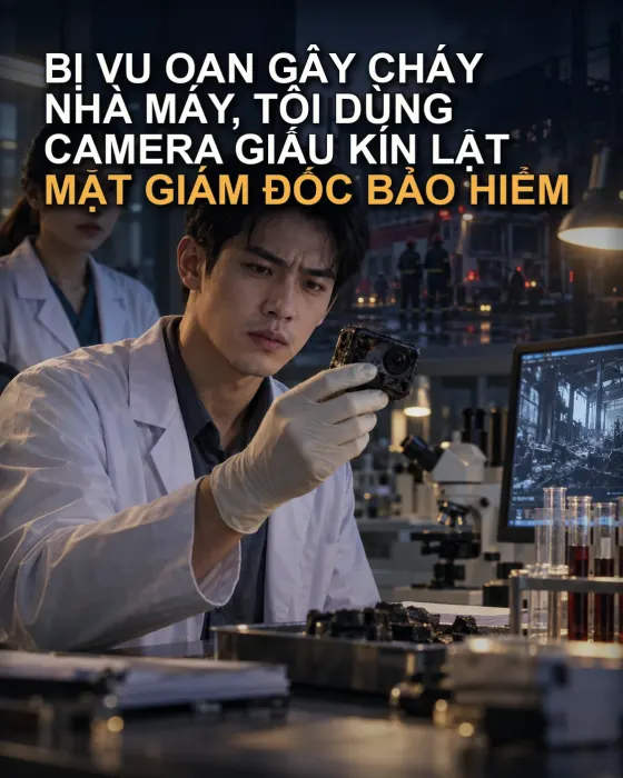 Bị Vu Oan Gây Cháy Nhà Máy, Tôi Dùng Camera Giấu Kín Lật Mặt Giám Đốc Bảo Hiểm