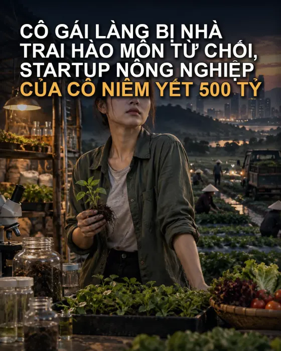 Cô Gái Làng Bị Nhà Trai Hào Môn Từ Chối, Startup Nông Nghiệp Của Cô Niêm Yết 500 Tỷ