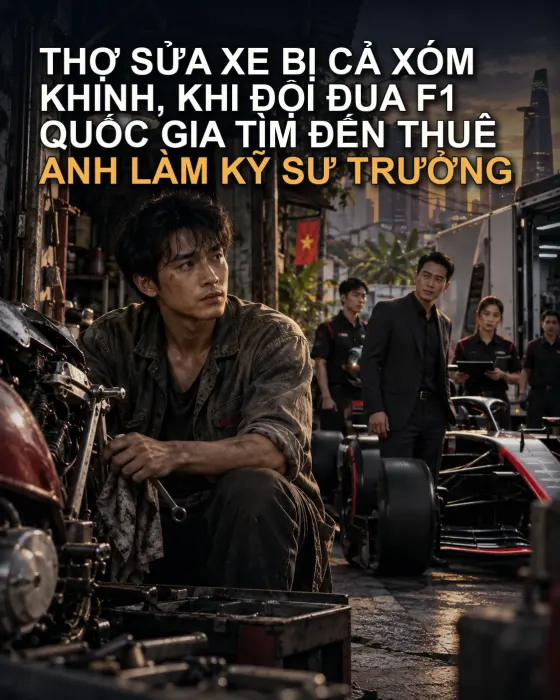 Thợ Sửa Xe Bị Cả Xóm Khinh, Khi Đội Đua F1 Quốc Gia Tìm Đến Thuê Anh Làm Kỹ Sư Trưởng