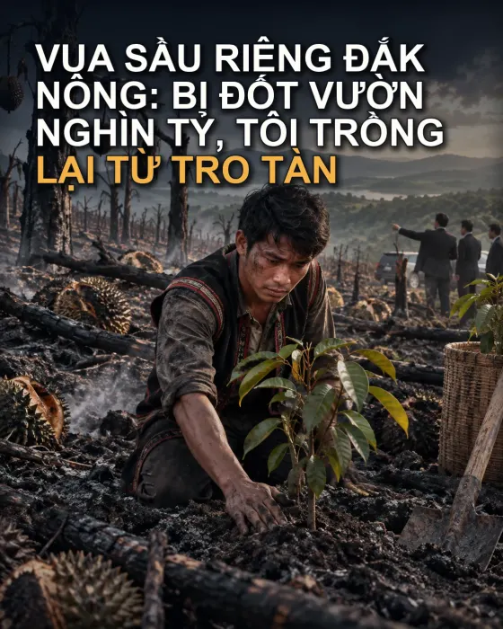 Vua Sầu Riêng Đắk Nông: Bị Đốt Vườn Nghìn Tỷ, Tôi Trồng Lại Từ Tro Tàn