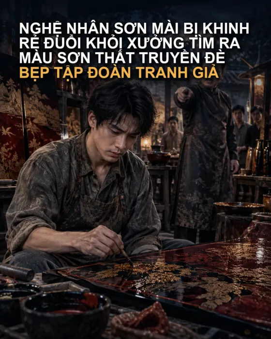 Nghệ Nhân Sơn Mài Bị Khinh Rẻ Đuổi Khỏi Xưởng Tìm Ra Màu Sơn Thất Truyền Đè Bẹp Tập Đoàn Tranh Giả