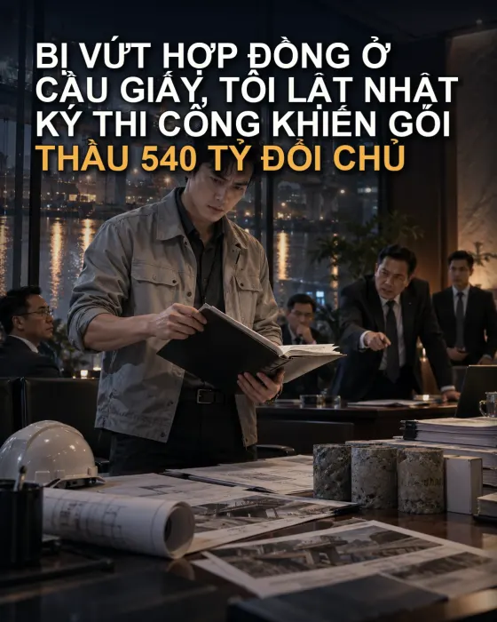 Bị Vứt Hợp Đồng Ở Cầu Giấy, Tôi Lật Nhật Ký Thi Công Khiến Gói Thầu 540 Tỷ Đổi Chủ