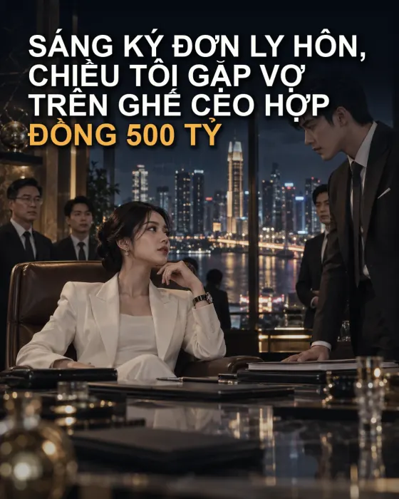 SÁNG KÝ ĐƠN LY HÔN, CHIỀU TÔI GẶP VỢ TRÊN GHẾ CEO HỢP ĐỒNG 500 TỶ
