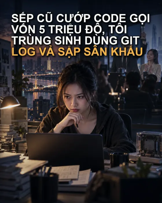 Sếp Cũ Cướp Code Gọi Vốn 5 Triệu Đô, Tôi Trùng Sinh Dùng Git Log Vả Sập Sân Khấu