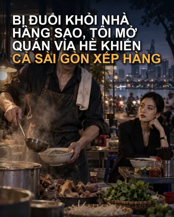 BỊ ĐUỔI KHỎI NHÀ HÀNG SAO, TÔI MỞ QUÁN VỈA HÈ KHIẾN CẢ SÀI GÒN XẾP HÀNG