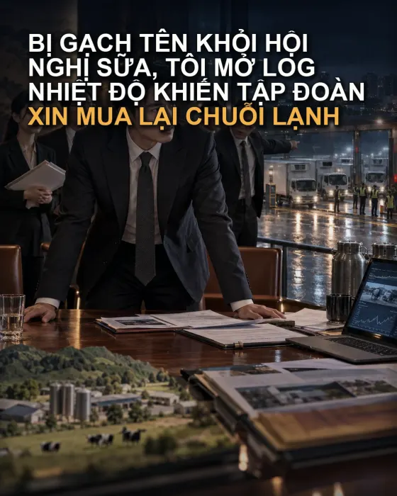 Bị Gạch Tên Khỏi Hội Nghị Sữa, Tôi Mở Log Nhiệt Độ Khiến Tập Đoàn Xin Mua Lại Chuỗi Lạnh