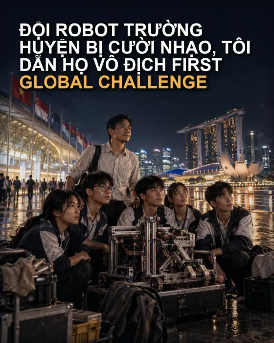 Đội Robot Trường Huyện Bị Cười Nhạo, Tôi Dẫn Họ Vô Địch FIRST Global Challenge