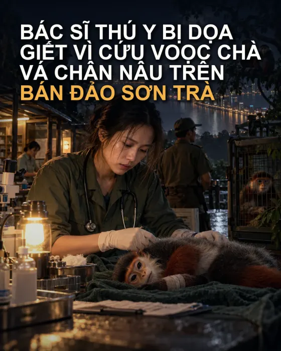 Bác Sĩ Thú Y Bị Dọa Giết Vì Cứu Voọc Chà Vá Chân Nâu Trên Bán Đảo Sơn Trà