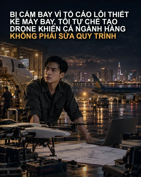 Bị Cấm Bay Vì Tố Cáo Lỗi Thiết Kế Máy Bay, Tôi Tự Chế Tạo Drone Khiến Cả Ngành Hàng Không Phải Sửa Quy Trình