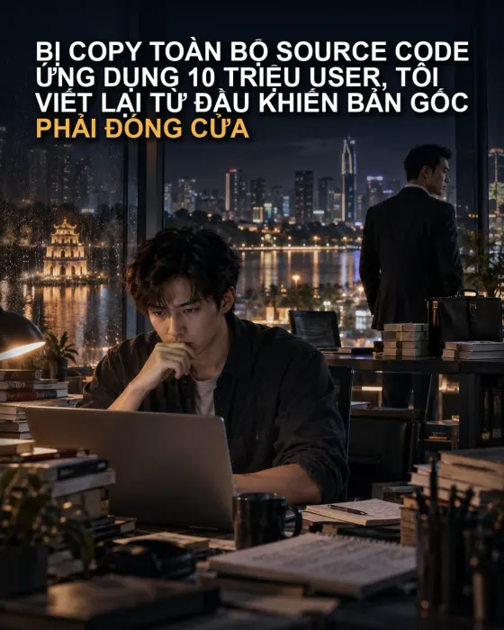 Bị Copy Toàn Bộ Source Code Ứng Dụng 10 Triệu User, Tôi Viết Lại Từ Đầu Khiến Bản Gốc Phải Đóng Cửa