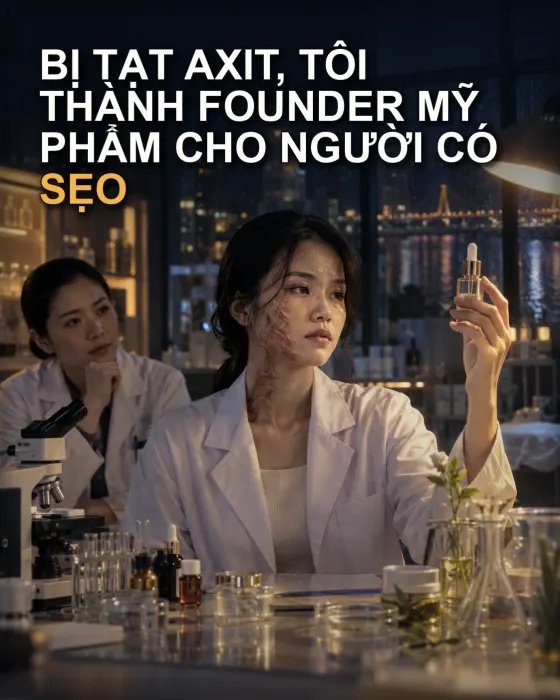 Bị Tạt Axit, Tôi Trở Thành Người Sáng Lập Thương Hiệu Mỹ Phẩm Cho Người Có Sẹo