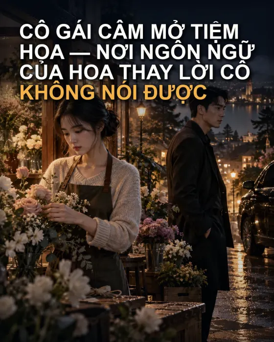 CÔ GÁI CÂM MỞ TIỆM HOA — NƠI NGÔN NGỮ CỦA HOA THAY LỜI CÔ KHÔNG NÓI ĐƯỢC