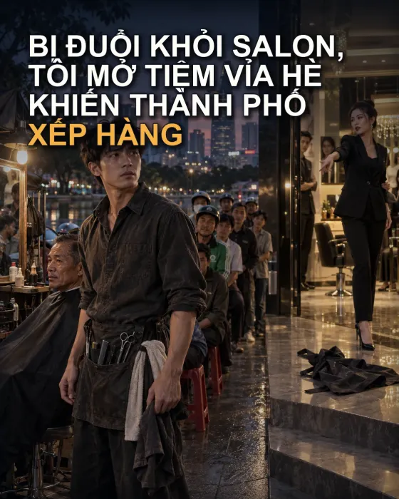 Bị Đuổi Khỏi Salon, Tôi Mở Tiệm Vỉa Hè Khiến Thành Phố Xếp Hàng