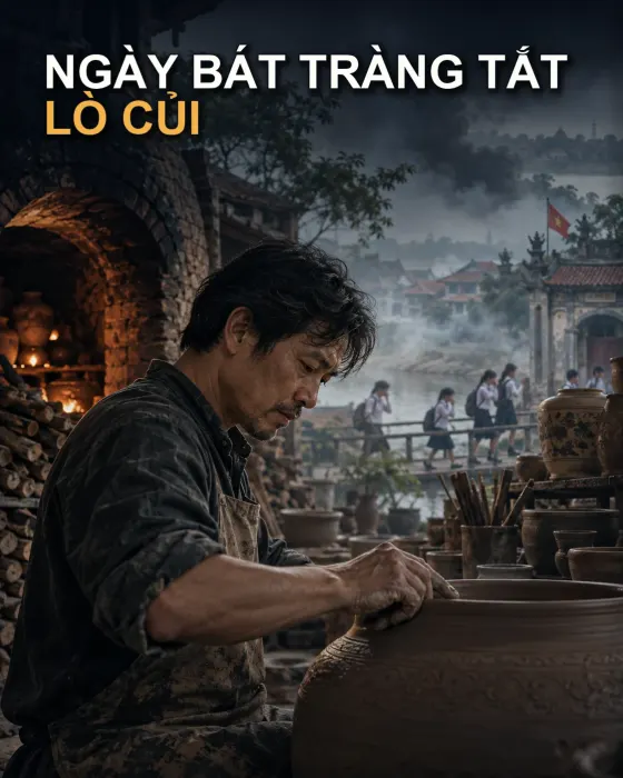Ngày Bát Tràng Tắt Lò Củi